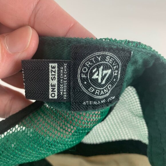 Pittsburgh Pirates MLB Green Beige 47 Brand St Patricks Day Trucker Hat - Picture 7 of 7